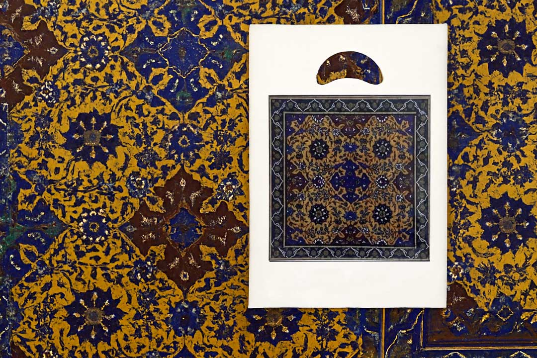 دسته موزی کوالا 26×18 سانتی‌متر طرح کاشی سنتی