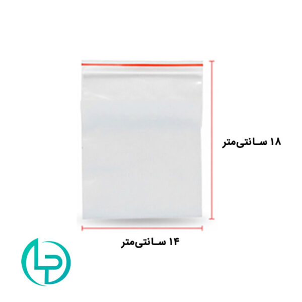زیپ‌کیپ 18×14 سانتی‌متر بسته 100 عددی