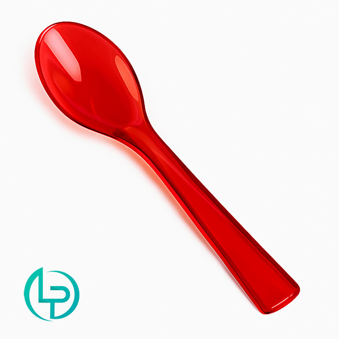 قاشق بستنی ضخیم شرکت اپل رنگ قرمز
